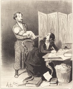 Tragen Sie das weiter weg... unmöglich zu arbeiten... von Honoré Daumier
