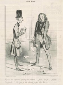 Noch meine Gläubiger, immer ... von Honoré Daumier