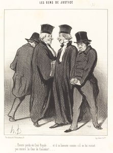 Encore perdu en Cour Royale... et il se lamente... von Honoré Daumier