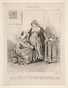 Und zu sagen, dass Proudhon nicht will, dass wir zu den sozialistischen Banketten gehen von Honoré Daumier