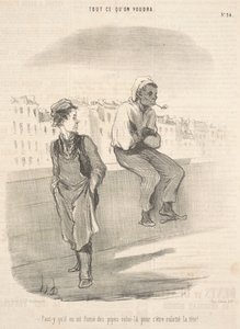 Der muss viele Pfeifen geraucht haben von Honoré Daumier