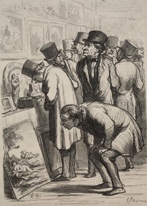 Galerie im Hotel Drouot: Der Tag des Verkaufs von Honoré Daumier
