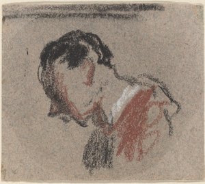 Kopf eines Mannes von Honoré Daumier