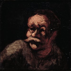 Kopf eines Mannes von Honoré Daumier