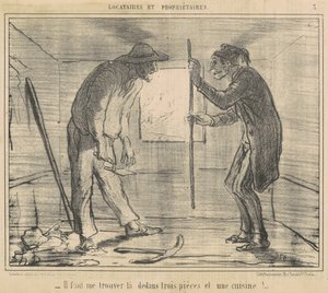 Du musst mir ... drei Stücke finden ... von Honoré Daumier