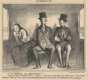 Es scheint mir, dass wir entgleisen werden ... von Honoré Daumier