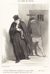 Es scheint... dass mein Kerl ein großer Schurke ist... von Honoré Daumier