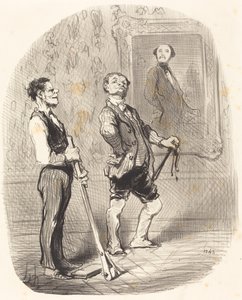 Vor drei Monaten posierte Herr Vicomte ... so ... von Honoré Daumier