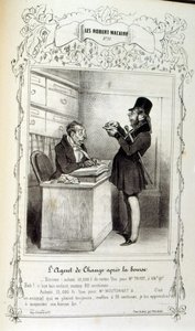 Illustration über Ideen und Legenden von Philipon, unter dem Titel Les Cent und Robert Macaire von Honoré Daumier