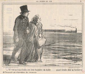 Sie fahren wie der Teufel ... von Honoré Daumier