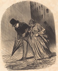 Unannehmlichkeit eines zu komplizierten Federmechanismus von Honoré Daumier