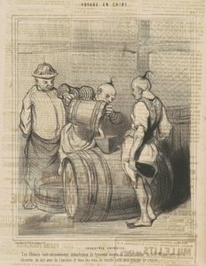 Chinesische Industrie von Honoré Daumier
