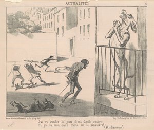 Ich habe die Tage meiner Familie enden sehen ... von Honoré Daumier