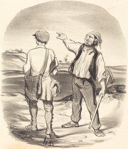 Ich habe einen Hasen gesehen... vor acht Tagen! von Honoré Daumier