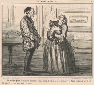 Ich habe keine Angst vor dem Tod für mich ... von Honoré Daumier