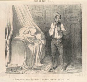 Ich werde meiner Frau nie glauben machen können ... von Honoré Daumier