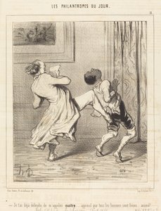 Ich habe dir schon gesagt, du sollst mich nicht Meister nennen... von Honoré Daumier