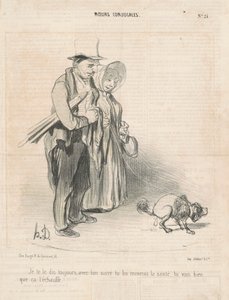 Ich sage es dir immer, mit deinem Zucker ... von Honoré Daumier