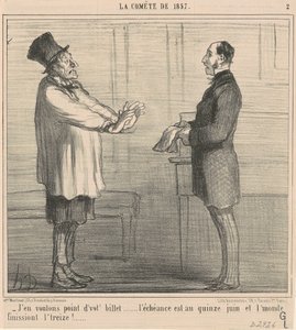 Wir wollen Ihr Ticket nicht ... von Honoré Daumier