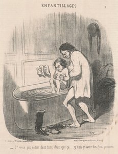 Ich will nicht in so viel Wasser gehen ... von Honoré Daumier