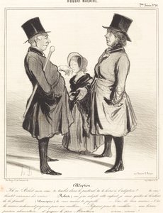 Die Adoption - Ah, Robert, mein Freund... von Honoré Daumier