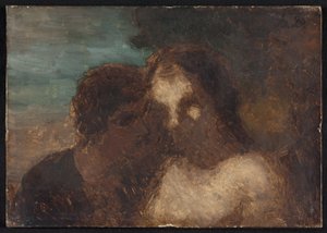Das Vertrauen oder Der Kuss des Judas von Honoré Daumier