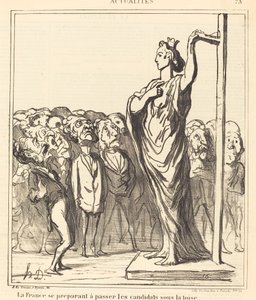 Frankreich bereitet sich vor... von Honoré Daumier