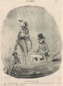 Die Jagd auf dem Wasser von Honoré Daumier