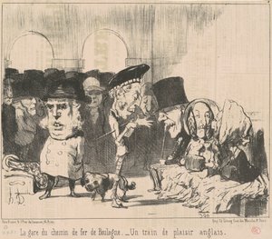 Der Bahnhof von Boulogne von Honoré Daumier