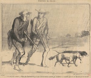 Der Regen fällt schon so ... von Honoré Daumier