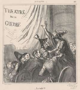 Die Leinwand!!! von Honoré Daumier