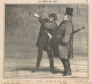 Sehen Sie den Kometen? von Honoré Daumier