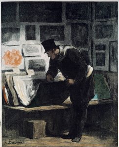 Der Druckliebhaber (Zeichnung von Honoré Daumier) von Honoré Daumier