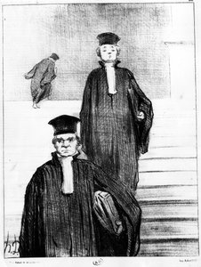 Anwälte, Karikatur von Honoré Daumier (1808-1879). Charivari von Honoré Daumier