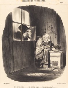 Le Cordon donc!... von Honoré Daumier