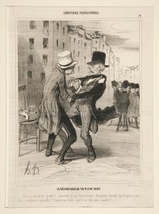 Der Entfetter im Freien von Honoré Daumier