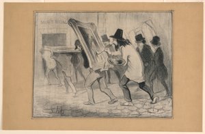 Le Dernier Jour de la Réception des Tableaux, aus Charivari