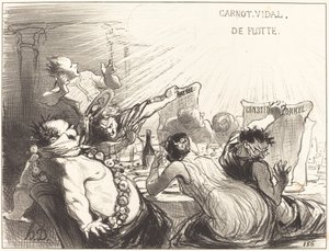 Das Festmahl des Belsazar von Honoré Daumier