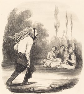 Der größte Spaßvogel der Gesellschaft von Honoré Daumier