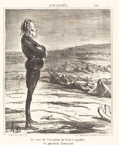 Der Traum des Erfinders des Nadelgewehrs... von Honoré Daumier