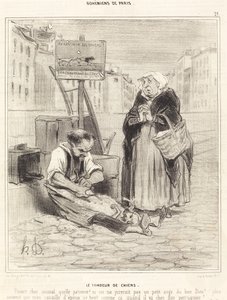 Der Hundeschneider von Honoré Daumier