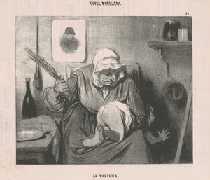 Der Tastsinn von Honoré Daumier
