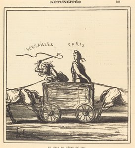 Der Staatswagen im Jahr 1871 von Honoré Daumier