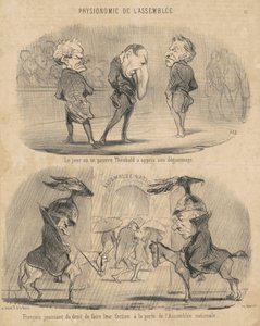 Der Tag, an dem ... Théobald von seiner Entlassung erfuhr von Honoré Daumier