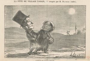 Die Rückkehr ist oft schwierig von Honoré Daumier