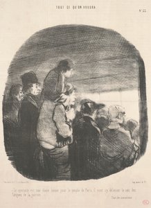 Die Vorstellung ist eine gute Sache für das Volk von Paris von Honoré Daumier