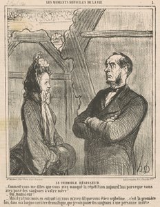 Der schreckliche Regisseur von Honoré Daumier