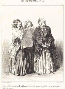 Die Delegierten des zentralen sozialistischen Klubs haben abgelehnt... von Honoré Daumier