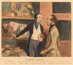 Die wohltätigen Zeitungen von Honoré Daumier