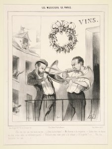 Die Musiker von Paris: Ton, ton, ton von Honoré Daumier